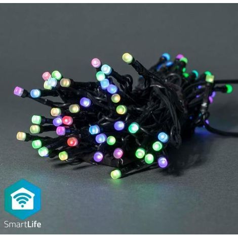 Nedis Guirnalda luminosa LED exterior 5 metros negro (1/3)