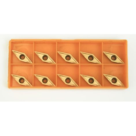10 PLACCHETTE INSERTO UTENSILI TORNIO INSERTI ROMBO LATO 11 MM PLACCHETTE X SVV