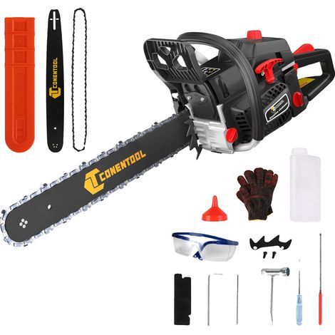 Tronçonneuse, moteur 58CC, guide de 18 pouces, 18 pouces noir (1/2)