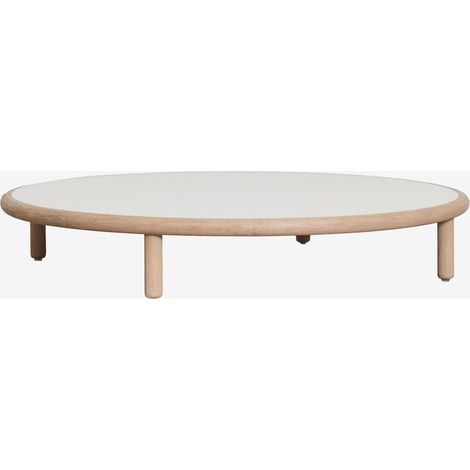Tavolino da giardino rotondo in legno di acacia Olivia SKLUM            