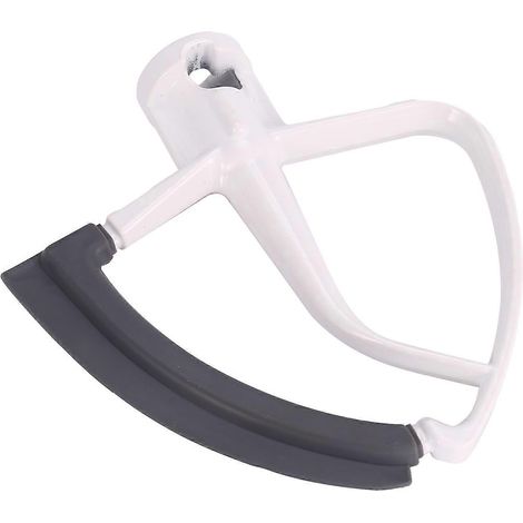 Batteur à bord flexible pour robot pâtissier KitchenAid à tête inclinable de 4,5 à 5 pintes, racleur de bol plat avec bords en silicone (1/5)