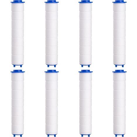 Filtre Pommeau de Douche，8 Pcs Filtre Douche en Coton PP de Douchette Anti-calcaire Amovible pour Douchette (95mm) (1/5)