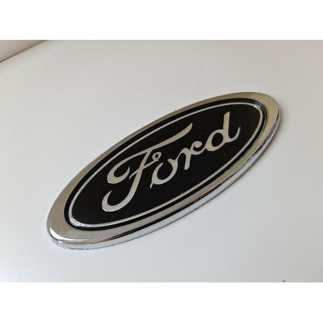 Emblème ovale noir Ford 150 mm x 60 mm, emblème avant, arrière, coffre
