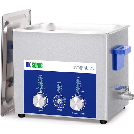 Nettoyeur à ultrasons 10L 240W, Ultrasons pour Carburateurs avec Commande Codée Puissance Réglable et Cinq Modes le Nettoyage de Pièces, Circuits Imprimés Moteurs - (1/5)