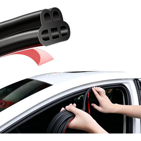 Joint Porte Voiture, 5M Joint Caoutchouc Adhesif, Isolation Phonique Joints Voiture, Étanche à l'Eau et à la Poussière, Pour la Plupart des Voitures ( (1/5)