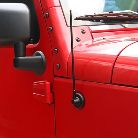Schwarze 13-Zoll-Autoradioantenne als Ersatz, passend für Jeep Wrangler 2007-2017 (1/5)