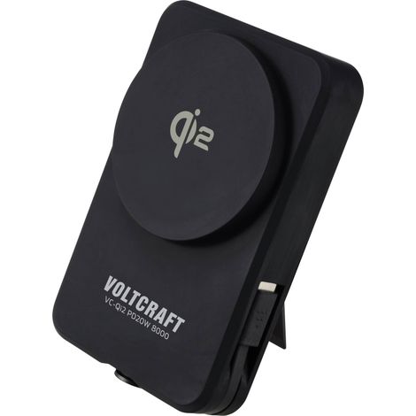 VOLTCRAFT VC-Qi2 PD20W 8000 Powerbank (batterie supplémentaire) 8000 mAh Fast Charge LiPo USB-C® noi (1/5)