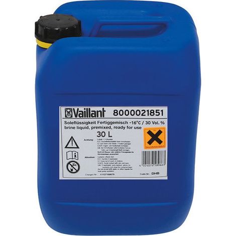 Vaillant Soleflüssigkeit 30L Fertiggem. 30% für Sole/Wasser-Wärmepumpen, 8000021851 (1/2)