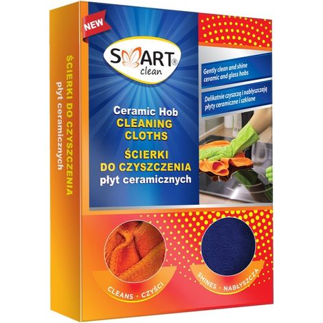 Smart Clean Reinigungstücher für Keramikkochfelder, 1 Packung – 2 Stück