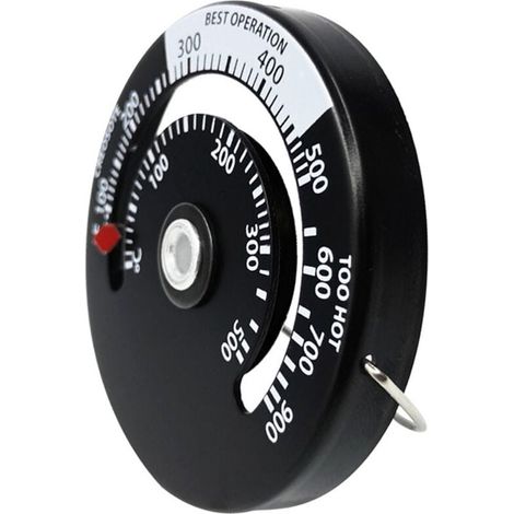 Magnetisches Holzthermometer, Kaminventilator mit hochempfindlicher Haushaltssonde, Grillofen-Temperaturschalter (1/4)