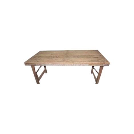 Mesa Centro Plegable Madera Reciclada 150X75X45