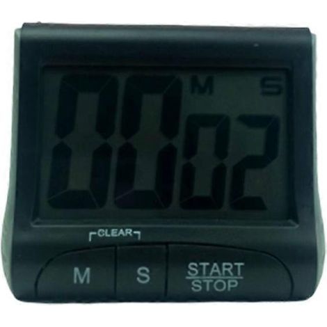 Minuteur électronique de cuisine avec grand écran, rappel pratique pour la maison (noir)-87cm-Black (1/2)