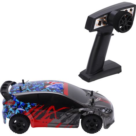 Voiture de course de drift F3 1/24 2WD à l'échelle 1:24, voiture télécommandée électrique, jouet pour les 14 ans et plus (3 batteries au lithium 3,7 V 300 mAh) (1/5)