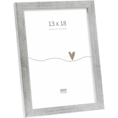 Cadre Bois Couleur Argenté Photo 13x18cm S243D1 (1/5)