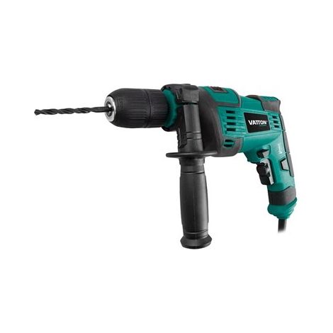 Taladro percutor de velocidad regulable (850W 3000 RPM) con maletín y accesorios incluidos (1/5)