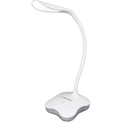 Esperanza schreibtischlampe led mimosa wei