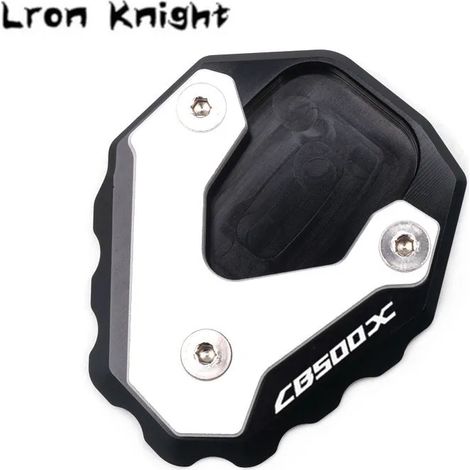 (Noir) Compatible avec HONDA CB500X CB 500X CB500 X 2019-2023 Moto Béquille latérale CNC Extension de béquille Plaque de support Agrandit la béquille maxpower (1/4)