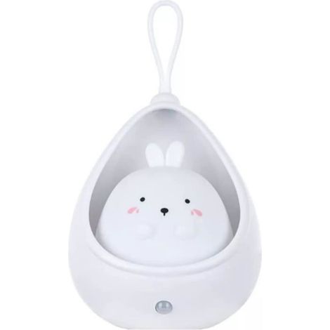 Veilleuse - Mignonne - Rechargeable USB - Induction - Silicone - Chambre - Blanc (1/4)