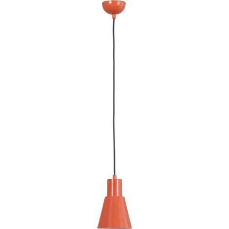 [GEBRAUCHT] B-Ware Hängeleuchte Pendelleuchte Konikkem Orange Metall Leuchte Lampe E27 Led ø 14 Cm