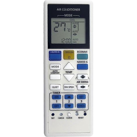 Télécommande de remplacement A75C4543 pour climatiseur Panasonic Inverter CS-V24RKH et CS-S28RKH (1/5)
