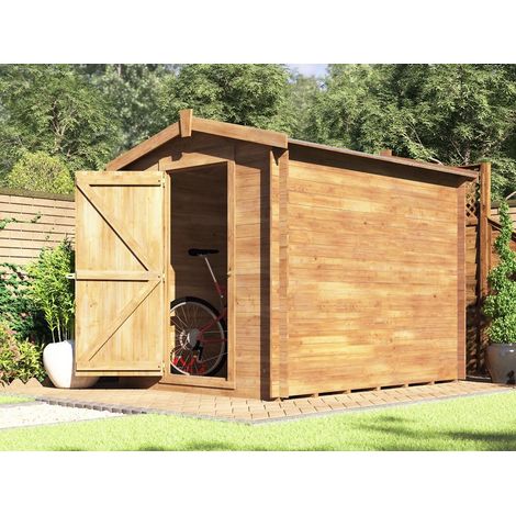 Dunster House Garden Shed 1.8 x 2.5 Metres Pressure Treated Wood Storage Unit Taarmo (1/8)