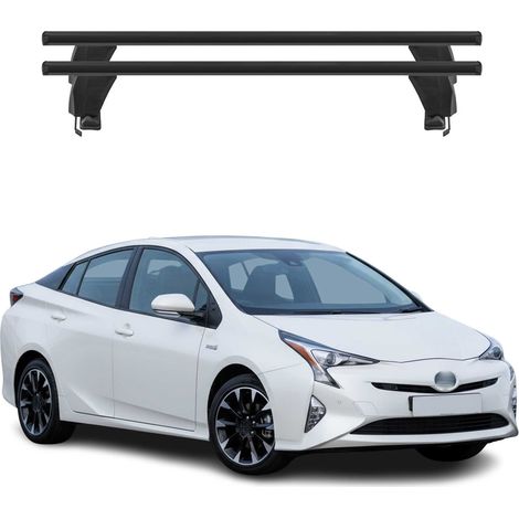OMAC Dachträger Querträger Alu für Toyota Prius IV 2015-2018 Pre-FL – Abschließbar – T-Nut – City-Crash-getestet – Max. 50 kg Schwarz (1/5)
