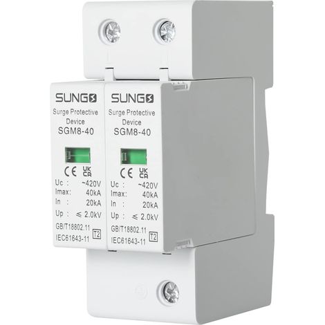 220V parafoudre 1 pièces 2P 40Ka maison protection contre les surtensions basse tension parafoudre dispositif (1/5)