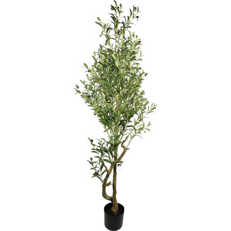 160cm Artificial Olive Tree 1296 Leaves 72 Olives (1/5)