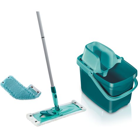 Leifheit – Set Combi M – Lave-sol 33 cm avec housse micro duo – Nettoyage humide et sec – Élimine 99% des virus et bactéries