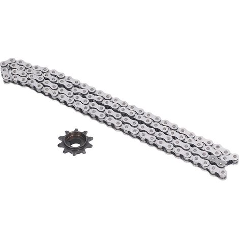 Chane 415 110 maillons avec pignon d'entranement chanes de vélo motorisées pour pièces de moteur de vélo électrique 49cc 66cc 80cc (1/5)