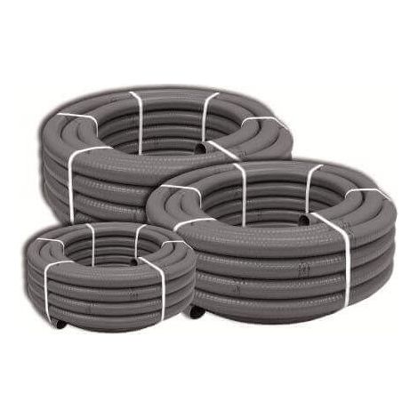 Fixtout – Tuyau d'aspiration de piscine PVC flexible 50 mm – Longueur 25 m – Résistance aux UV et produits chimiques – Installation facile