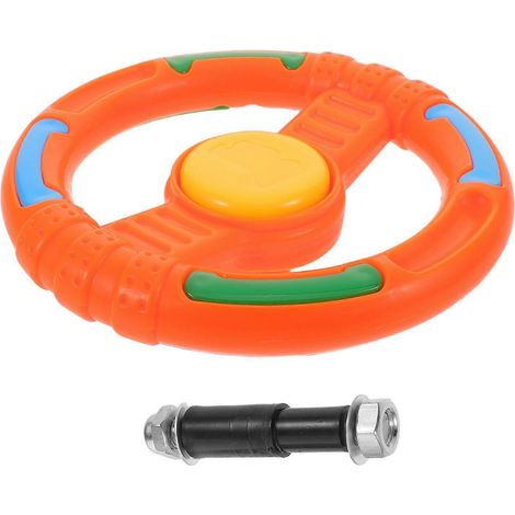 Aire de jeux avec volant en plastique, balançoire, jouets d'extérieur pour enfants, maisonnette dans les arbres (1/4)