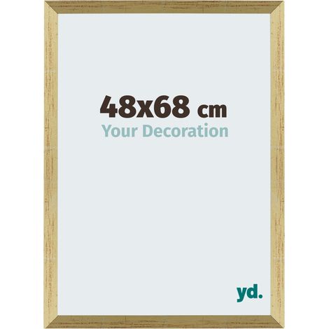 yd. - Cadre photo 48x68 - Or Brillant - MDF - Mura