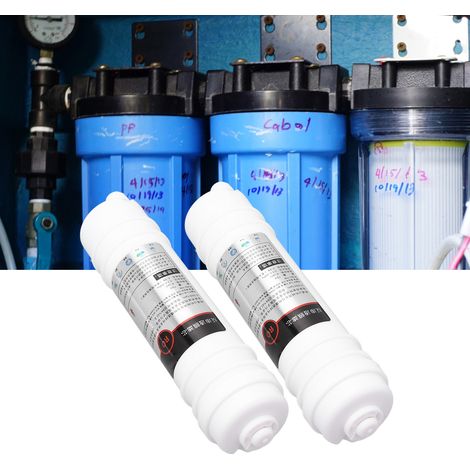 2 membranes d'osmose inverse intégrées à connexion rapide de style coréen de 10 pouces pour purificateur d'eau/machine à eau pure, élément filtrant de 75 g (1/5)