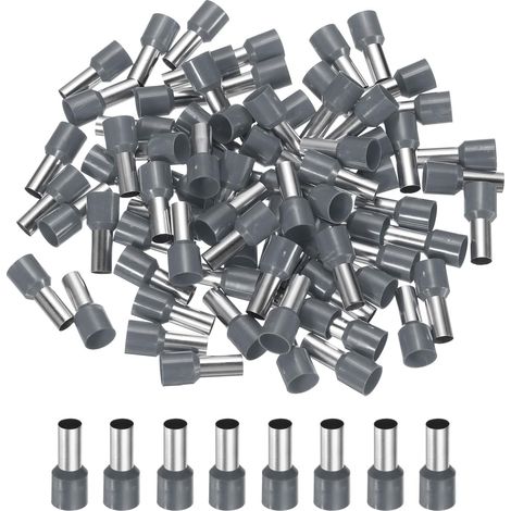 250 Pcs Bornes Electriques Isolées Connecteurs De Câble À Compression Kits De Raccordement De Fils 6 AWG Pour Projets Electriques Industrie Chimique Industriel, Gris (1/5)