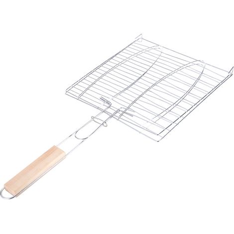 Grillnetz-Clip, gegrillter Fisch-Clip, Haushaltswerkzeugzubehör aus Edelstahl mit Grillgriff