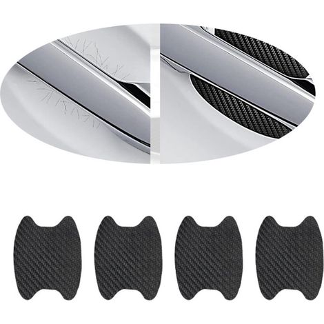 Protections pour poignées de portières de voiture Autocollants adhésifs 3D Film protecteur anti rayures Pour voitures de sport et véhicules (1/4)