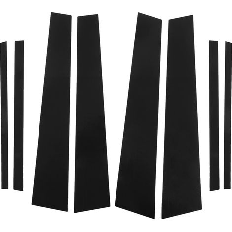 Kit 8 pièces garniture pilier de porte vitre latérale noir brillant autocollant accessoire auto remplacement RAV4 2013-2019 (1/5)