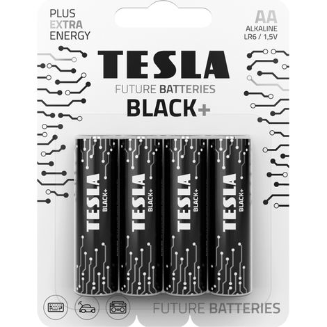 Alkalibatterie R6 (AA) SCHWARZ+ [4x120] 4 Stk (1/2)