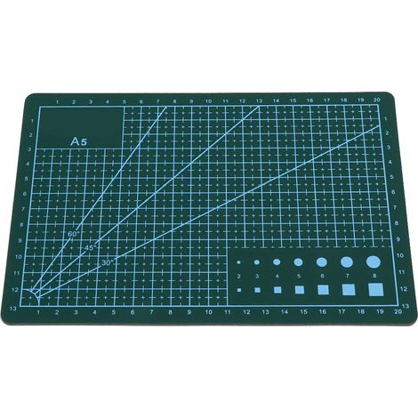 Tapis de découpe A5 en PVC durable, auto-cicatrisant, outil de bricolage fait main vert