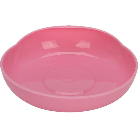 Assiette antidérapante à ventouse rouge pour personnes âgées et handicapées - Vaisselle anti-déversement sécurisée pour repas (1/5)