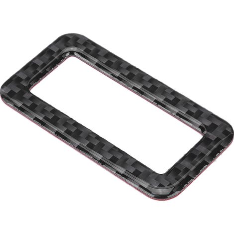 Garniture de bouton de coffre arrière en fibre de carbone pour conduite à gauche, compatible Volkswagen Touareg 2011-2018 (1/5)
