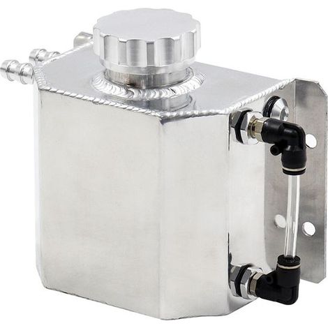 Bidon de D'huile de Véhicule en Aluminium 1 L Réservoir de Reniflard D'huile Vidange (1/5)