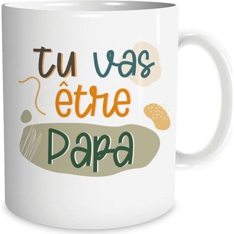 Tasse - SUD TRADING - Du wirst Papa - Keramik - Mikrowellengeeignet - Zeitgenössisches Design