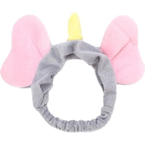Headband Éléphant - Bande Élastique pour Cheveux - Pour Femme Enfant Homme - Motif Oreilles d'Éléphant - Flanelle Douce - 1 Pièce (1/5)