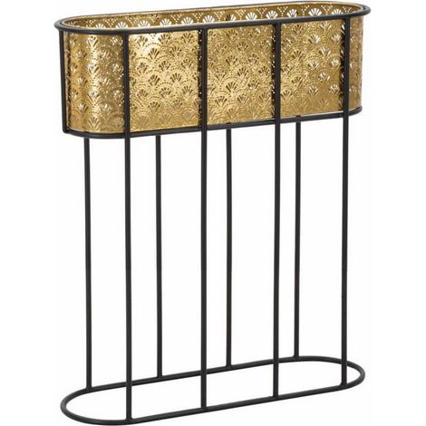 Cache-pot in metallo dorato Collezione Ferretti 60 cm (1/5)