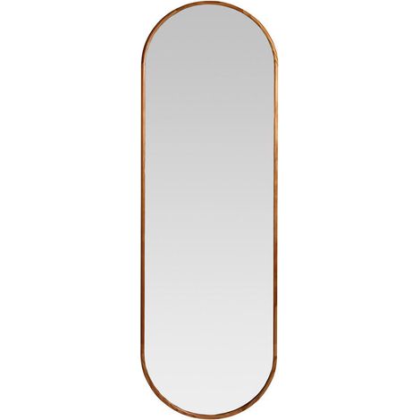 ANDREA HOUSE AX76086 Espejo Pared Oval Mad.Oscura 50X160 - ref: AX76086