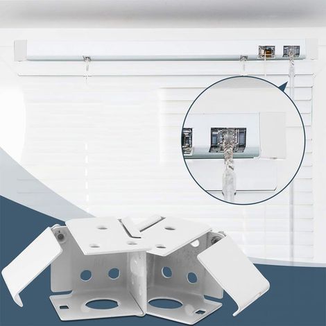 Supports de fixation gauche et droite pour stores vénitiens de 1 pouce, ensemble de 2 pièces, accessoires de fixation pour rideaux, supports assortis professionnels.
