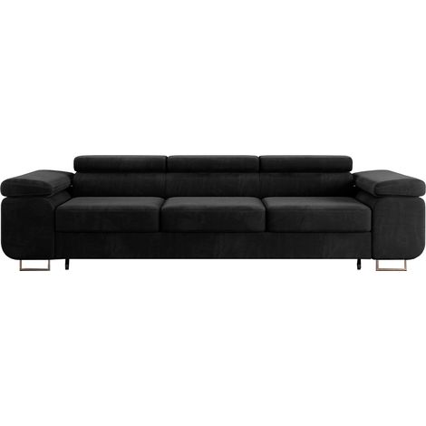 3-Sitzer-Sofa Lyam Schwarz