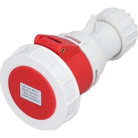 IP67 Industrieller wasserdichter Stecker, Luftfahrt-Stecker, 4-polig (3P+E), AC 380–415 V, 32 A (1/5)